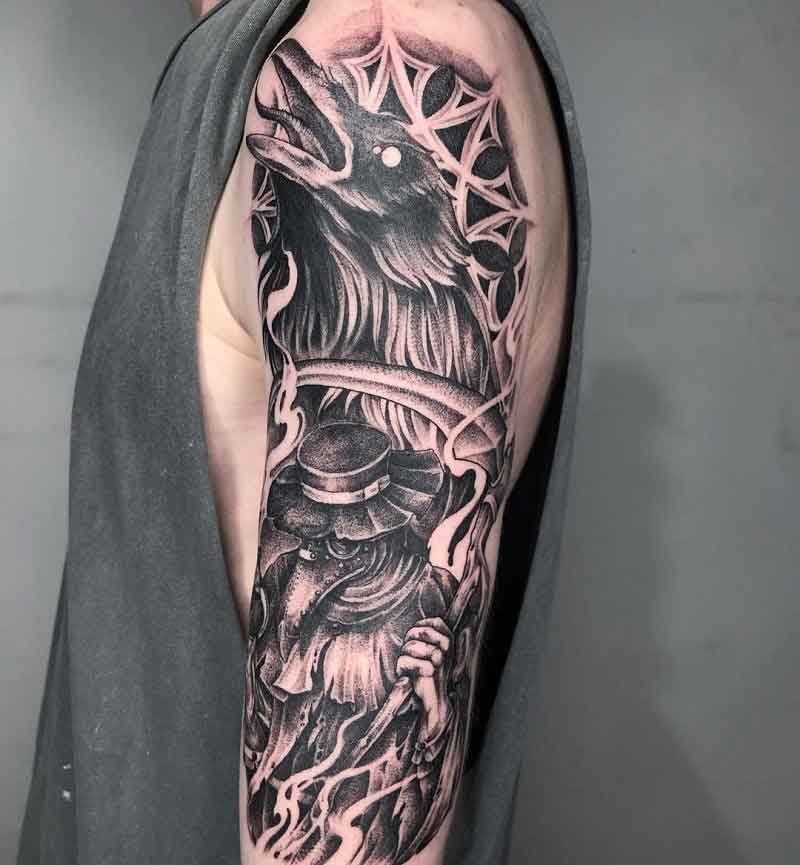 Crow Plague Doctor Tattoo 2