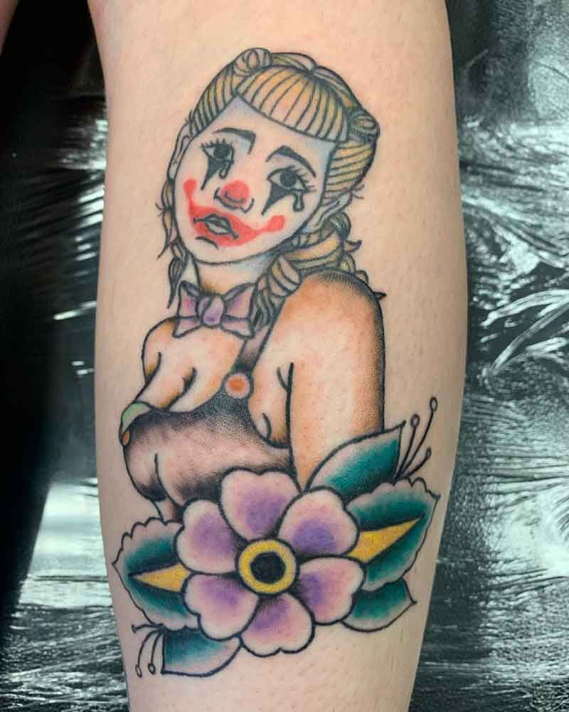 Crying Clown Tattoo 1