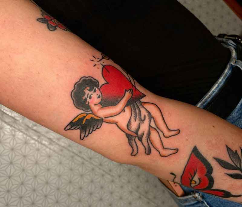 Cupid Heart Tattoo 3