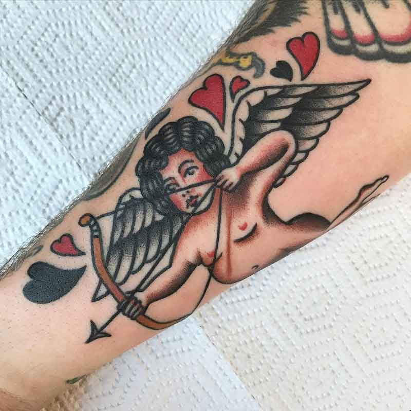 Cupid Tattoo Old School 1