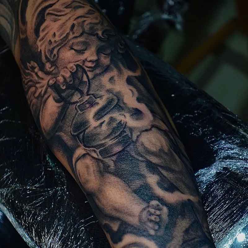 Cupid Tattoo Sleeve 3