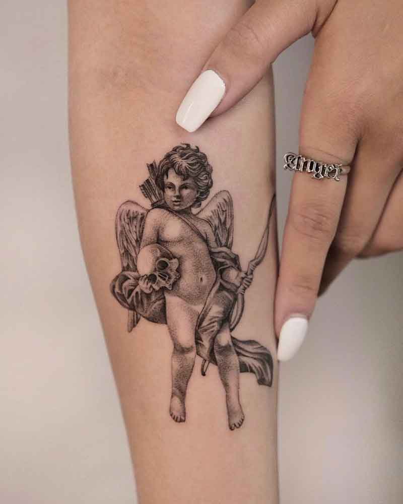 Cupid Wings Tattoo 2