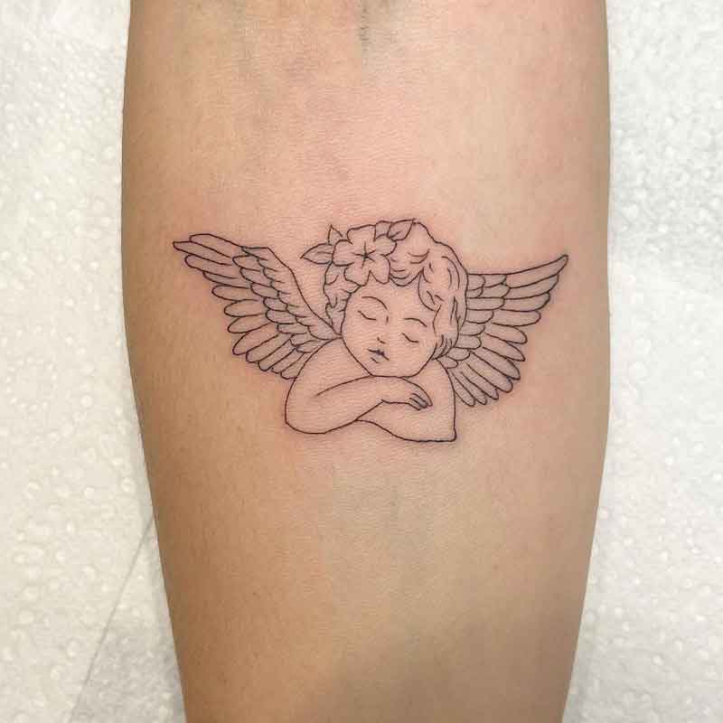 Cupid Wings Tattoo 3