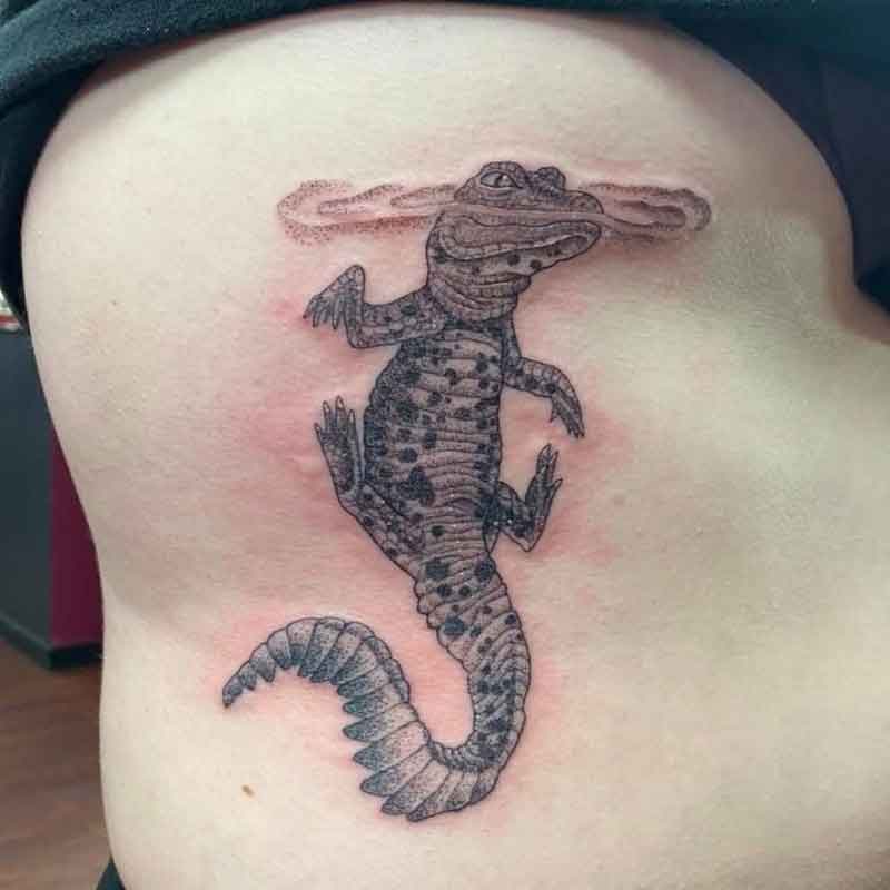 Cute Alligator Tattoo 2