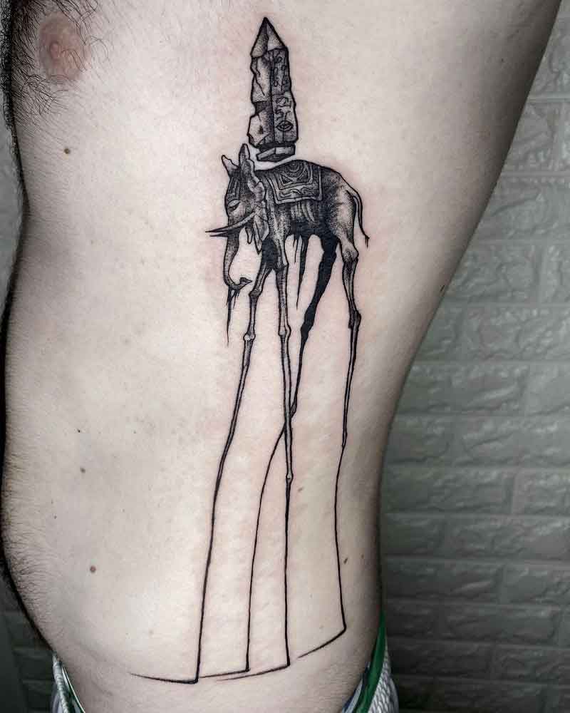 Dali Elephant Tattoo 1