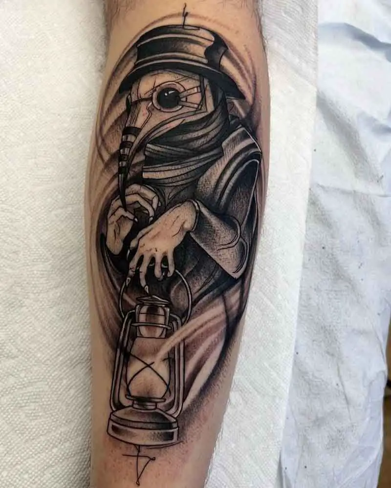 Dark Plague Doctor Tattoo 2