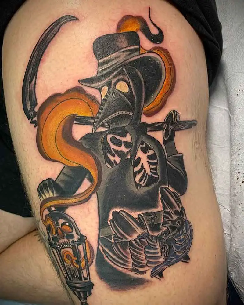 Dark Plague Doctor Tattoo 3