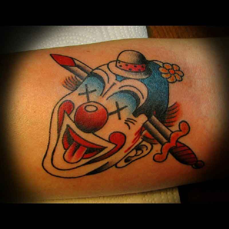 Dead Clown Tattoo 2