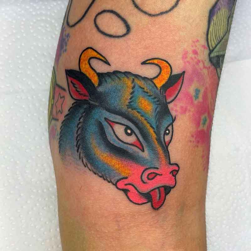 Devil Bull Tattoo 1