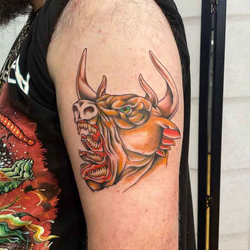 Devil Bull Tattoo 2