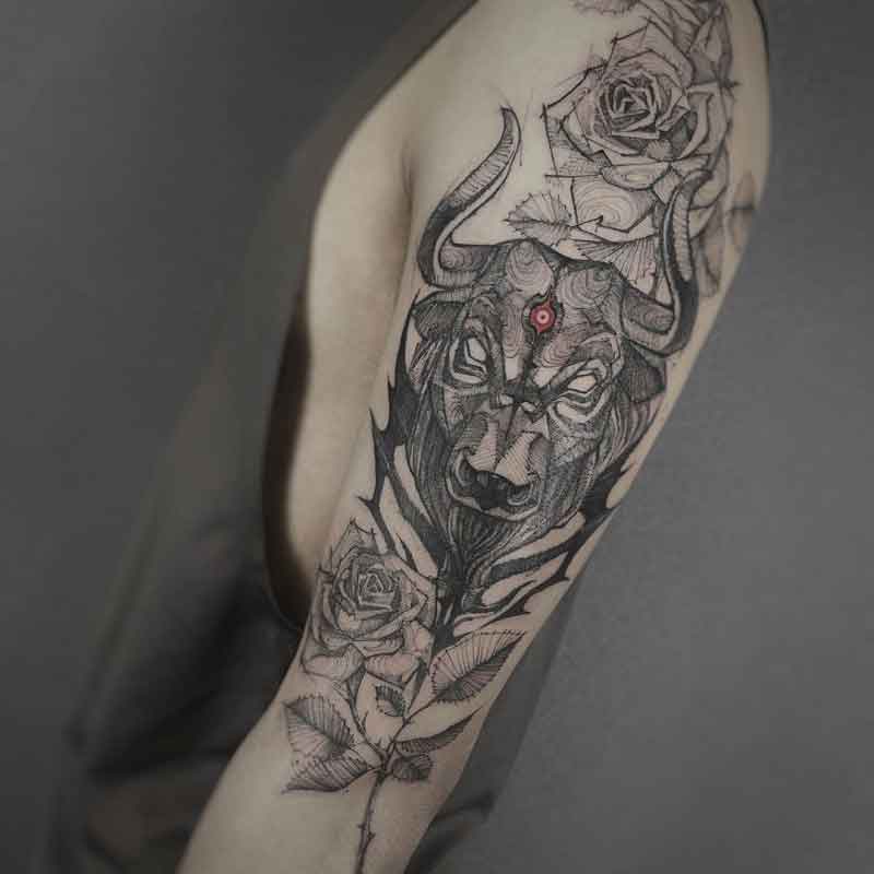 Devil Bull Tattoo 3