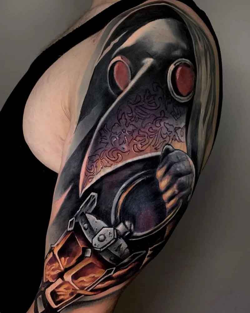 Doctor Plague Mask Tattoo 3