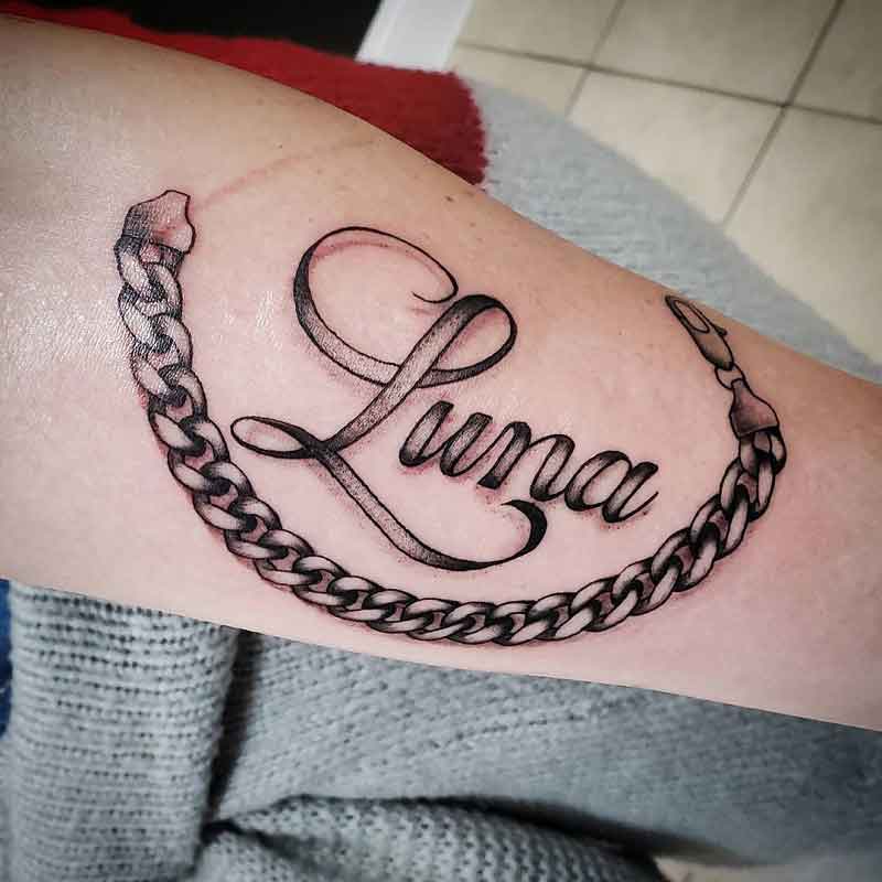 Dog Chain Tattoo 2