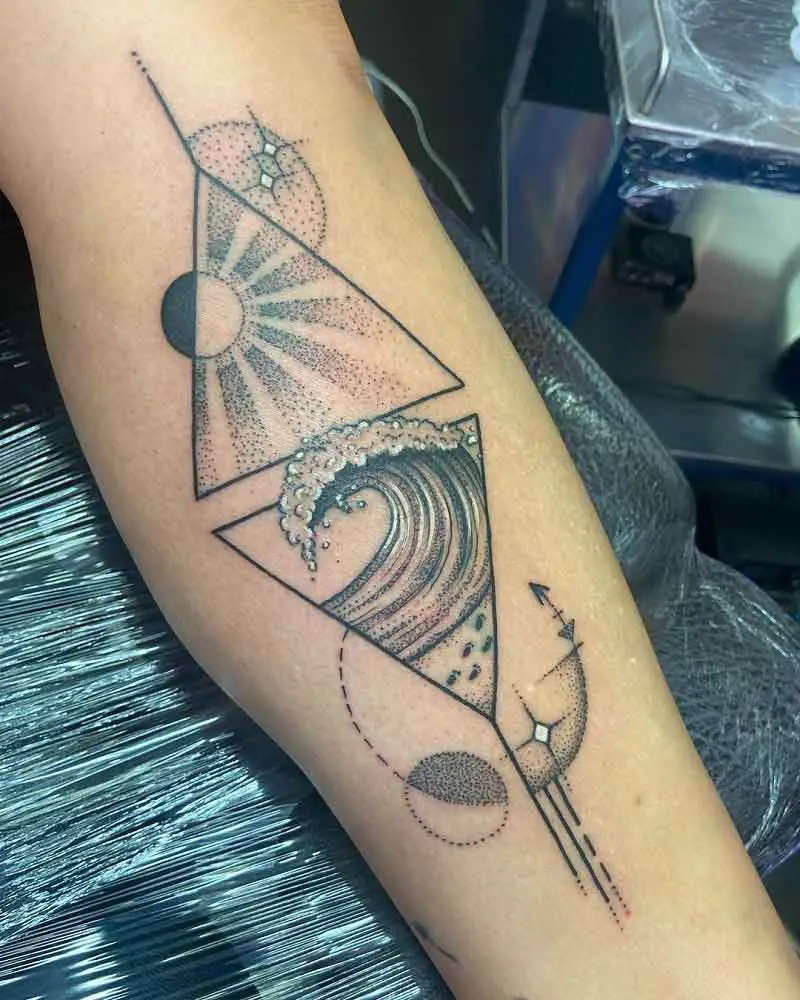 Dot Geometric Tattoo 1