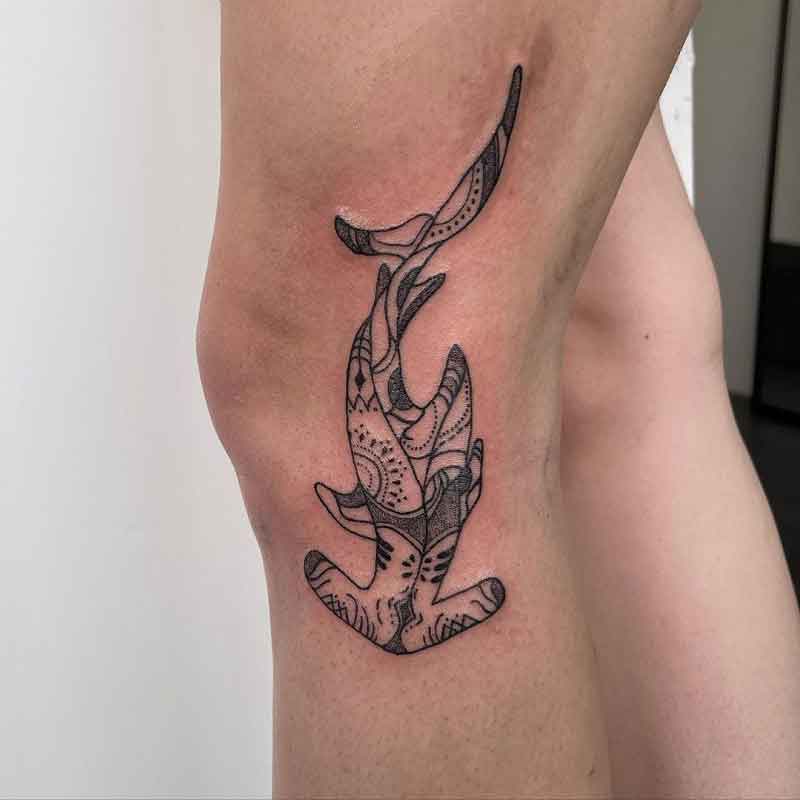 Downward Hammerhead Shark Tattoo 3