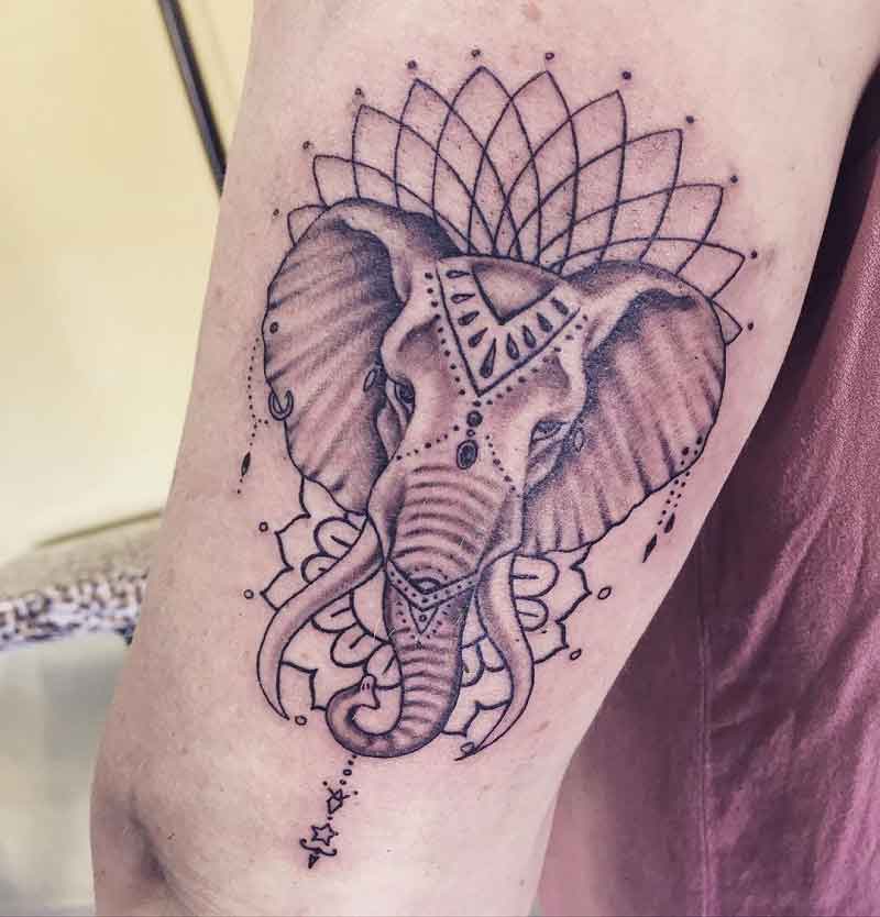 Elegant Elephant Tattoo 2