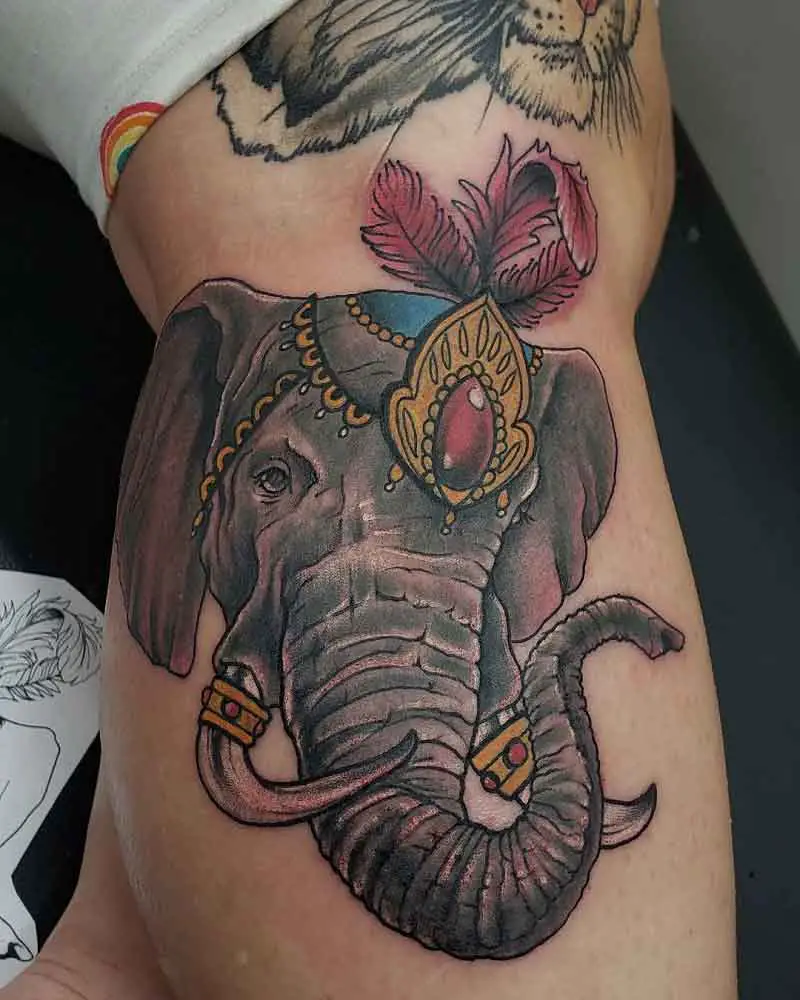 Elegant Elephant Tattoo 3