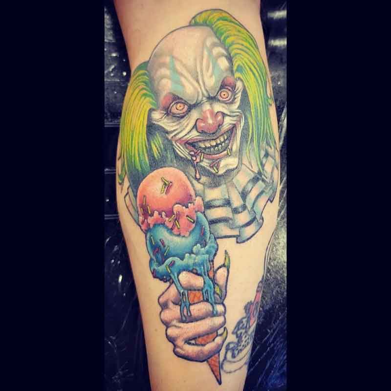 Evil Clown Tattoo 3