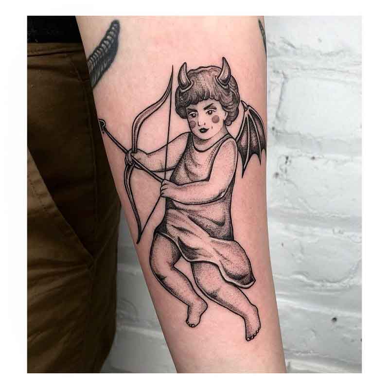 Evil Cupid Tattoo 3
