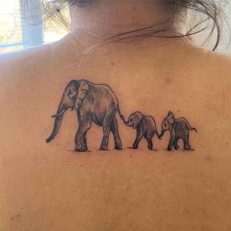 Family Elephant Tattoo 3