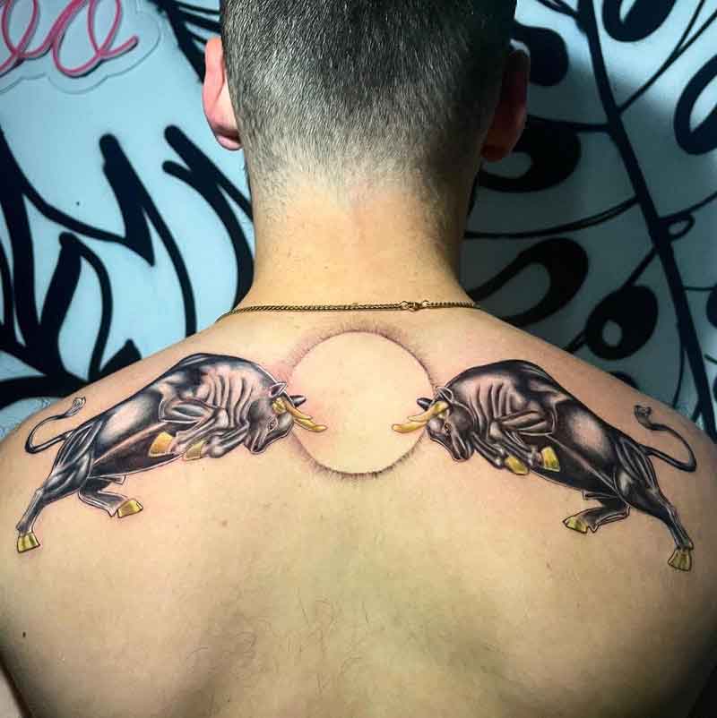 Fighting Bull Tattoo 1