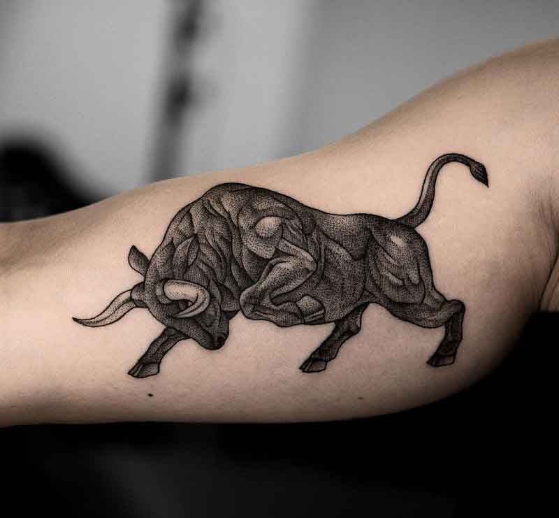 Fighting Bull Tattoo 2