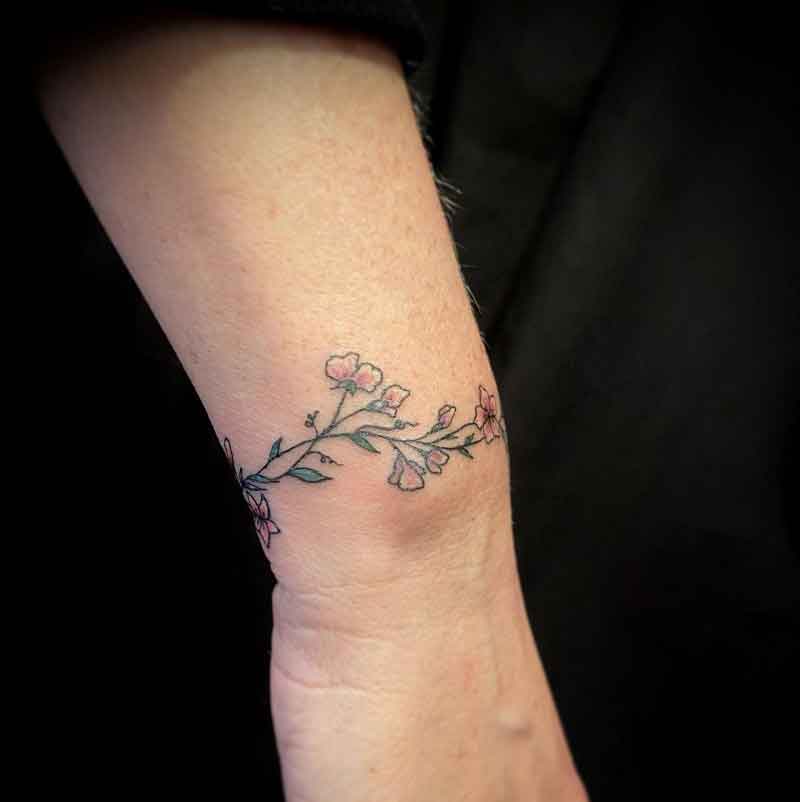 Flower Chain Tattoo 1