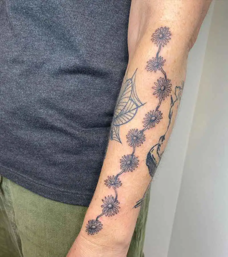 Flower Chain Tattoo 3
