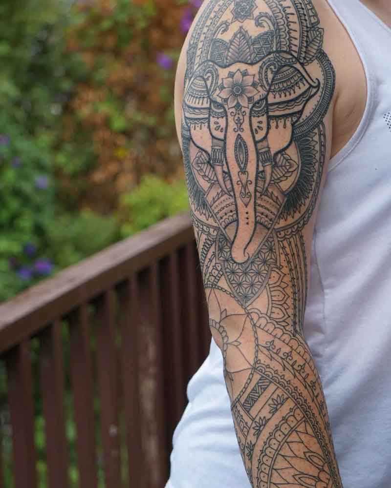 Forearm Elephant Tattoo 3