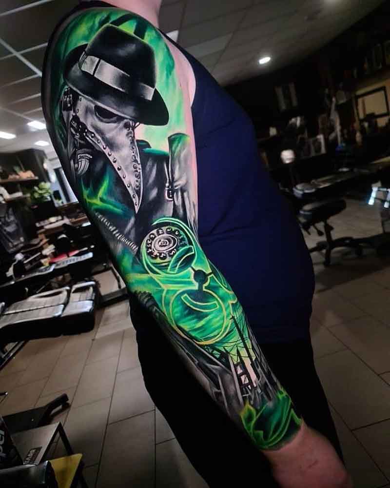 Forearm Plague Doctor Tattoo 1