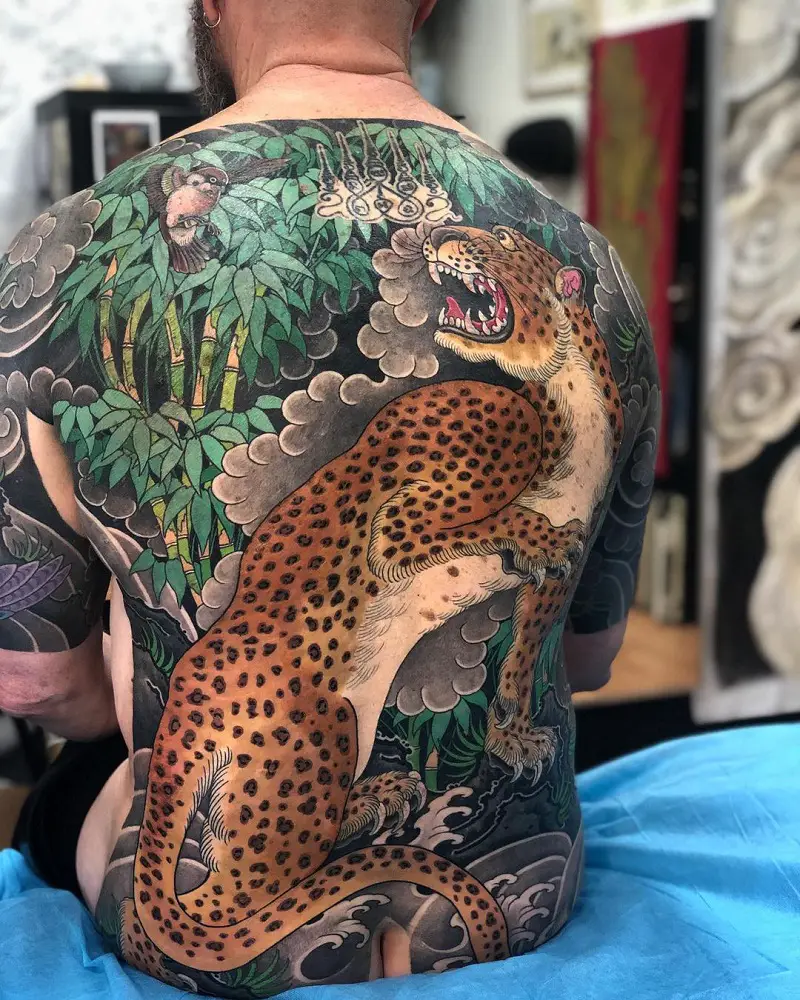 Full Body Leopard Tattoo 1