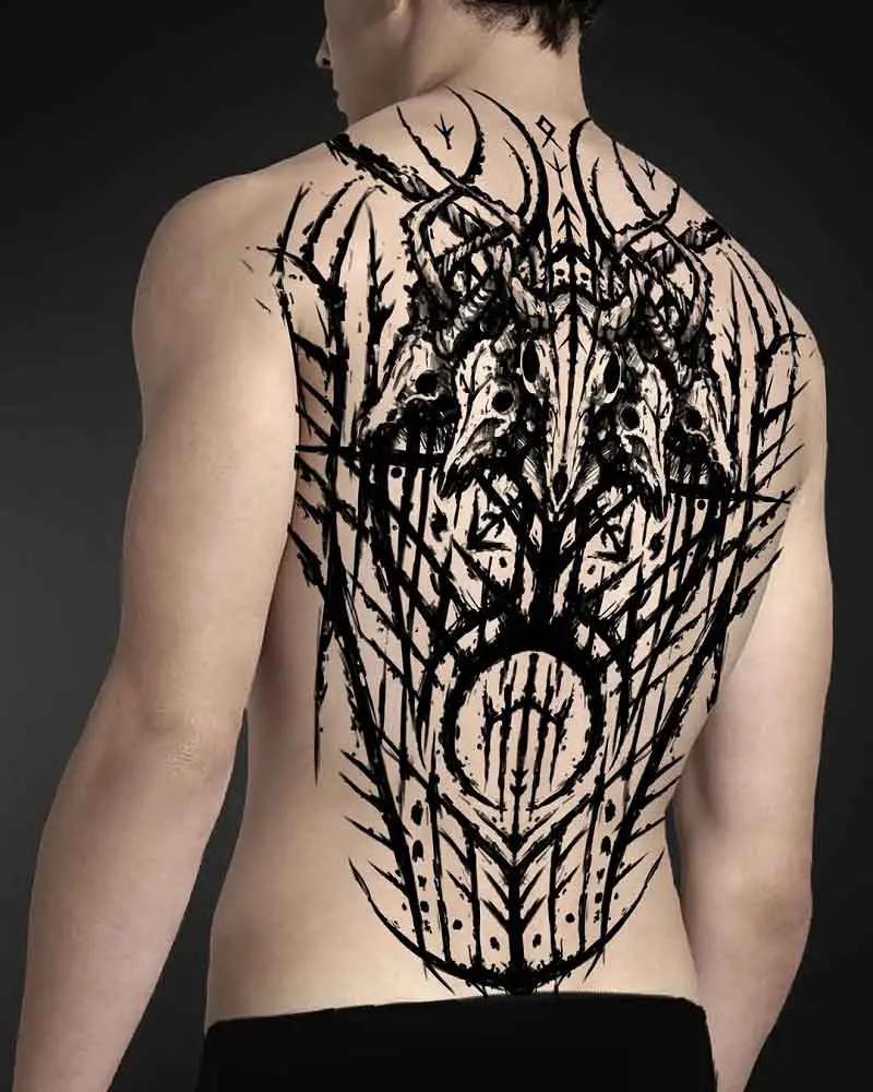 Full Body Viking Tattoo 1