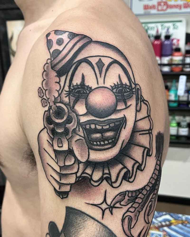 Gangster Clown Tattoos 2