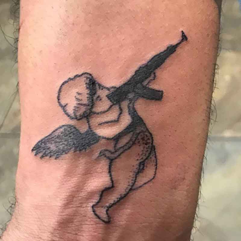 Gangster Cupid Tattoo 2