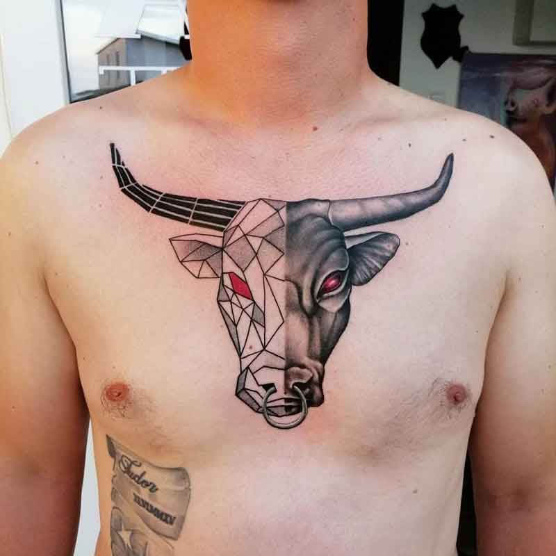 Bull Tattoo done by Juani Sosa Hooksiel  rtattoo