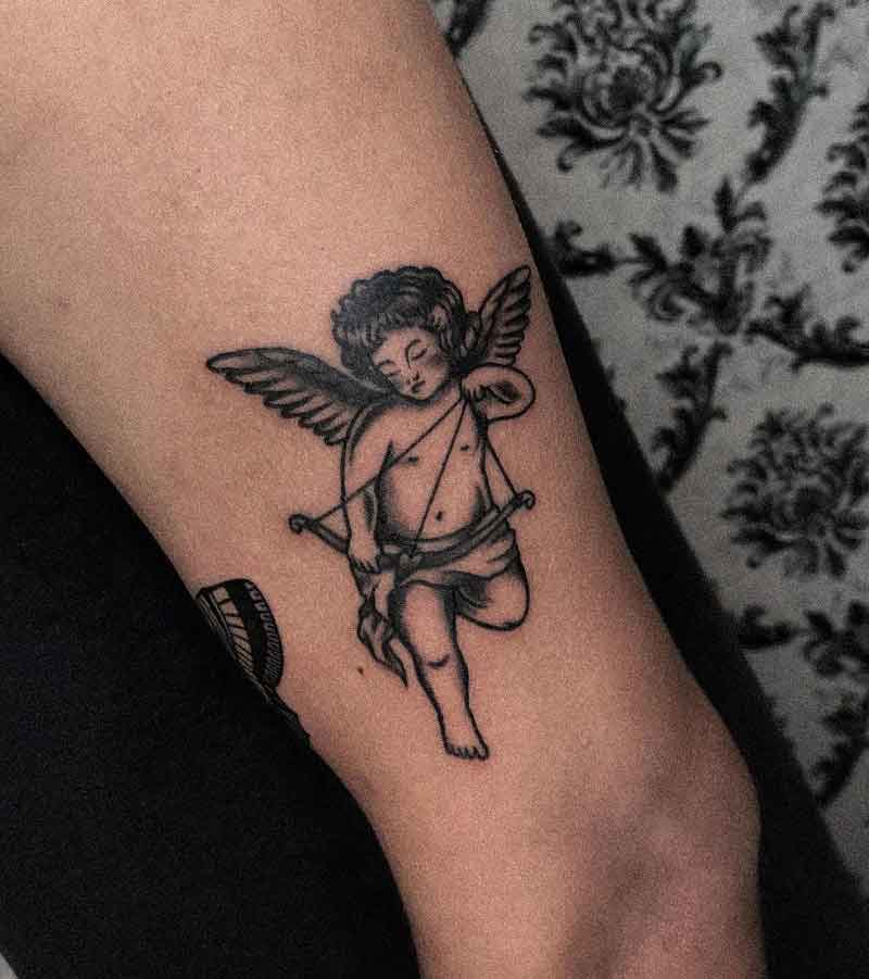 Greek Cupid Tattoo 1