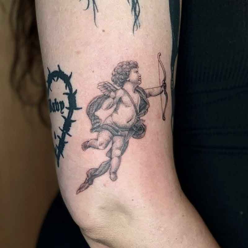Greek Cupid Tattoo 3