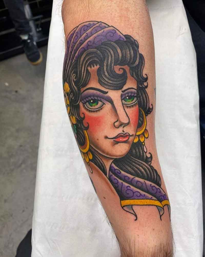 Gypsy Head Tattoo 2