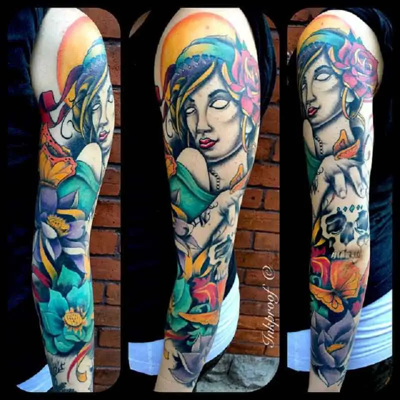 Gypsy Tattoo Sleeve 1