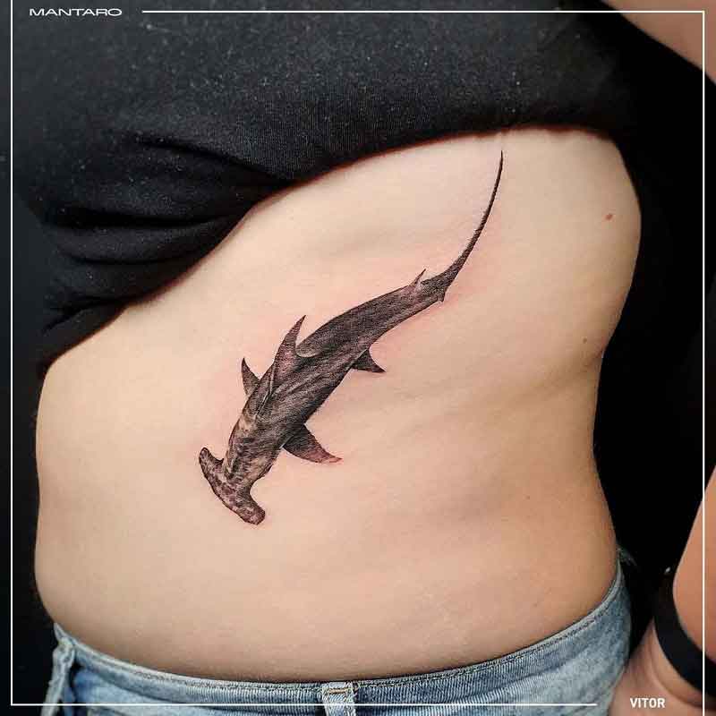 Hammerhead Shark Silhouette Tattoo 3