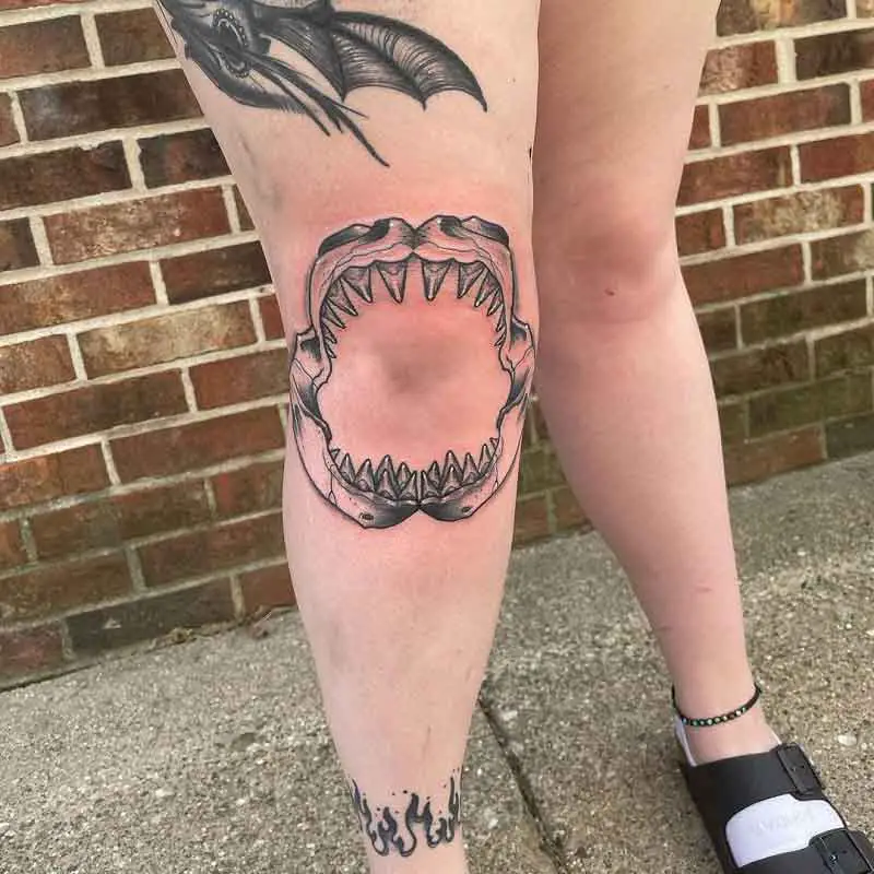 Hammerhead Shark Tooth Tattoo 3