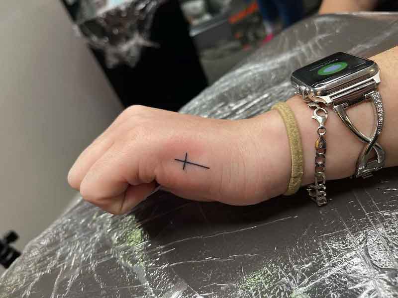 Hand Cross Tattoo 2