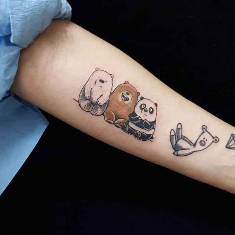 Happy Bear Tattoo 1