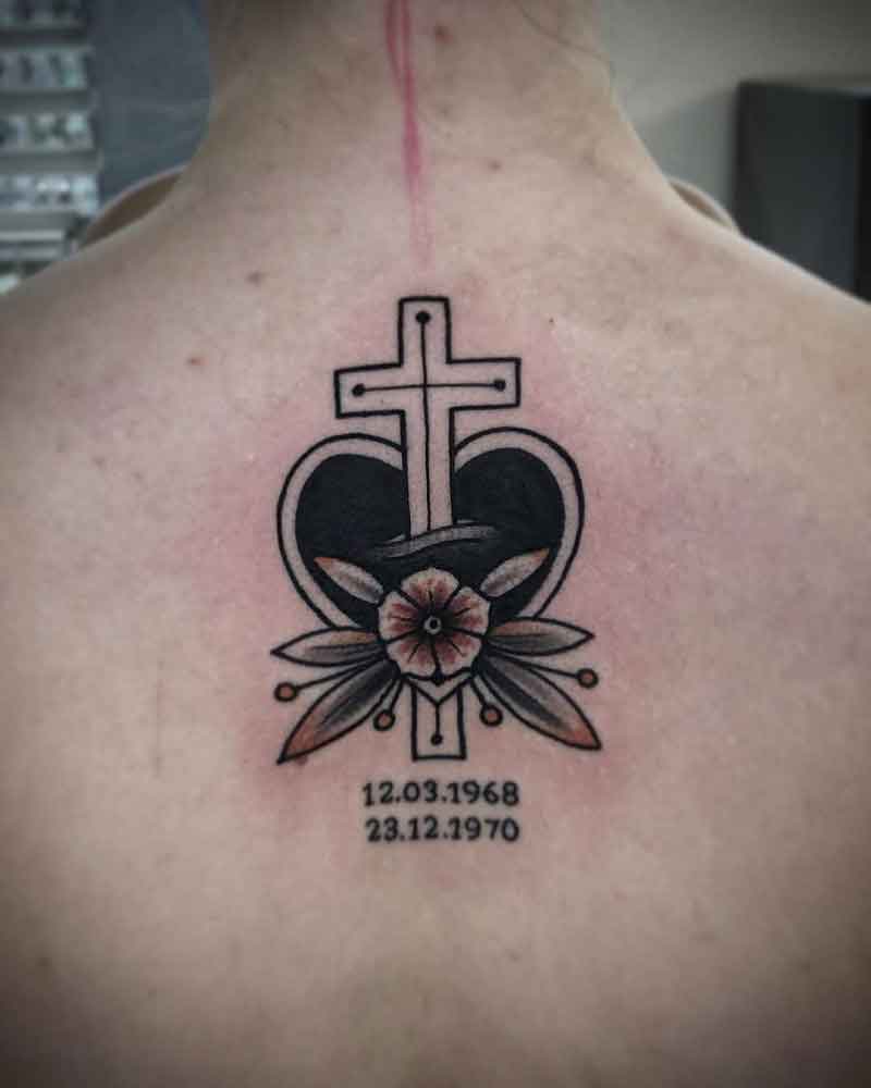 Heart Cross Tattoo 1