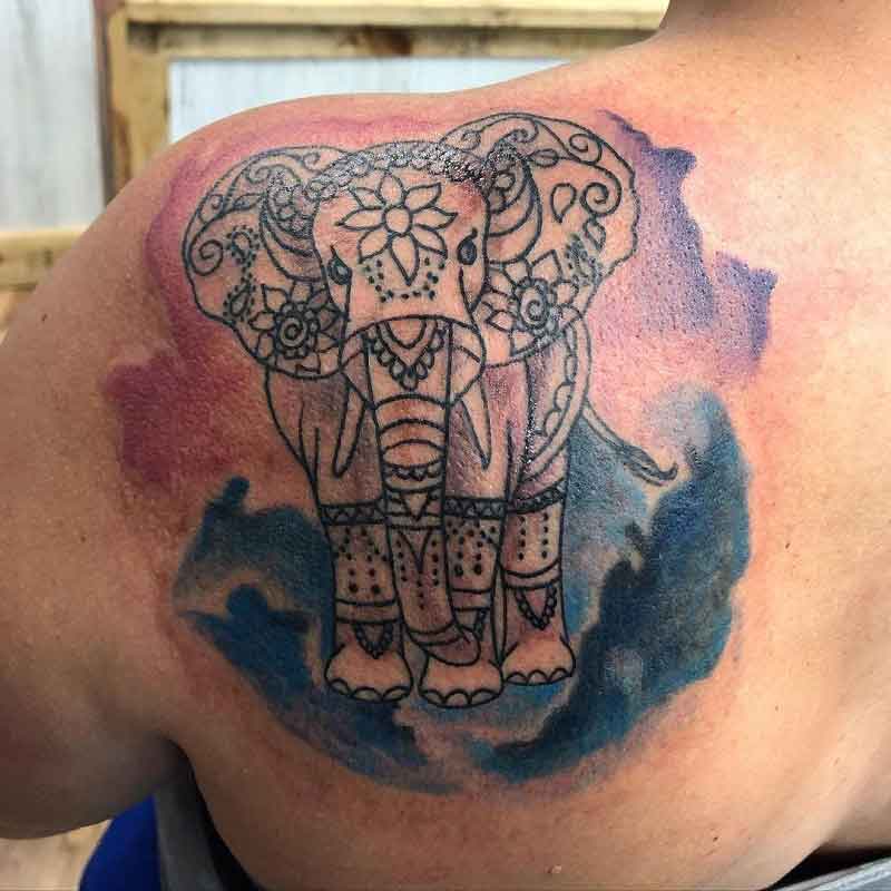 Henna Elephant Tattoo 1