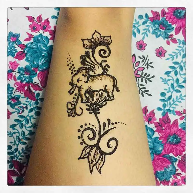 Henna Elephant Tattoo 3