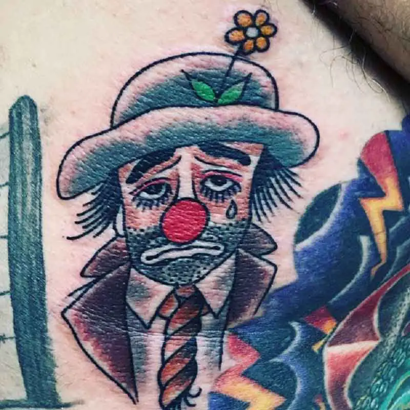 Hobo Clown Tattoo 3