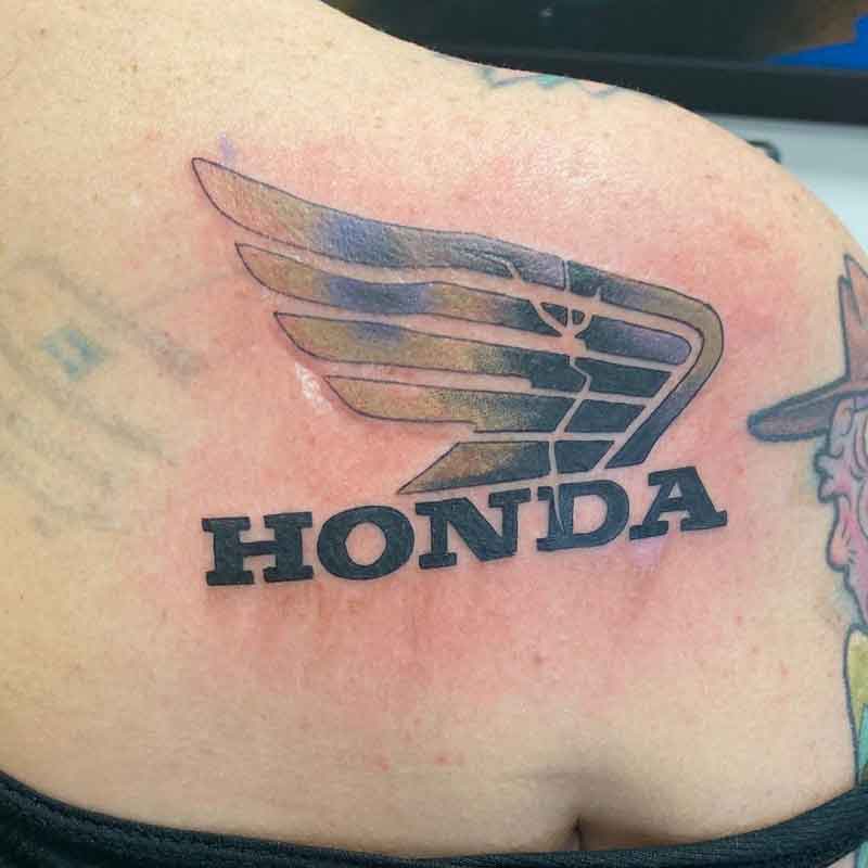 Honda Motorcycle Tattoo 1