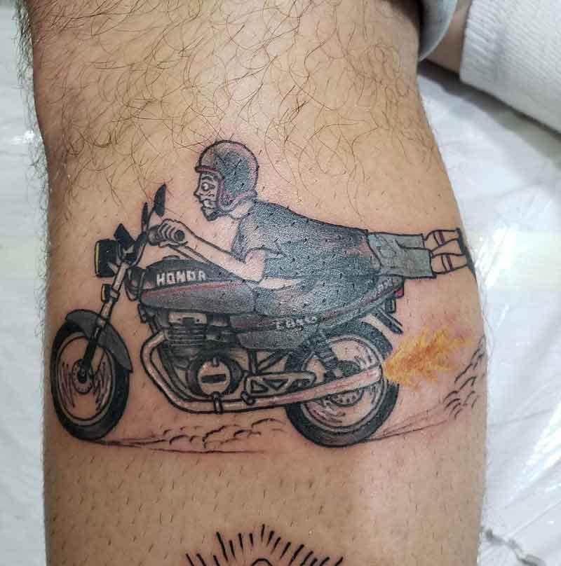 Honda Motorcycle Tattoo 3