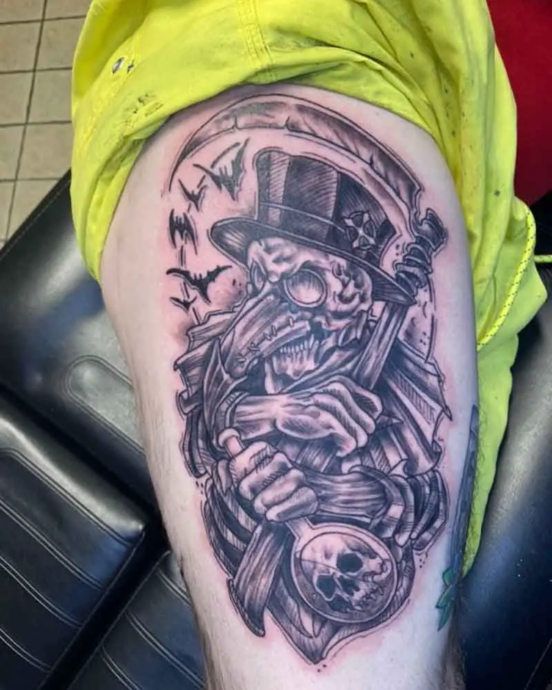 Horror Plague Doctor Tattoo 1